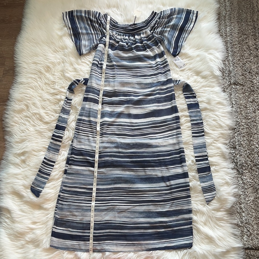 NWT Trina Turk “San Onofre” Indigo Off-The-Shoulder Maxi Dress - Picture 7 of 14